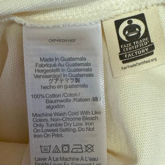 Madewell Cream Knit Ocean Beach Surf Graphic Print Muscle Tank Tee Top Size S - Picture 5 of 5